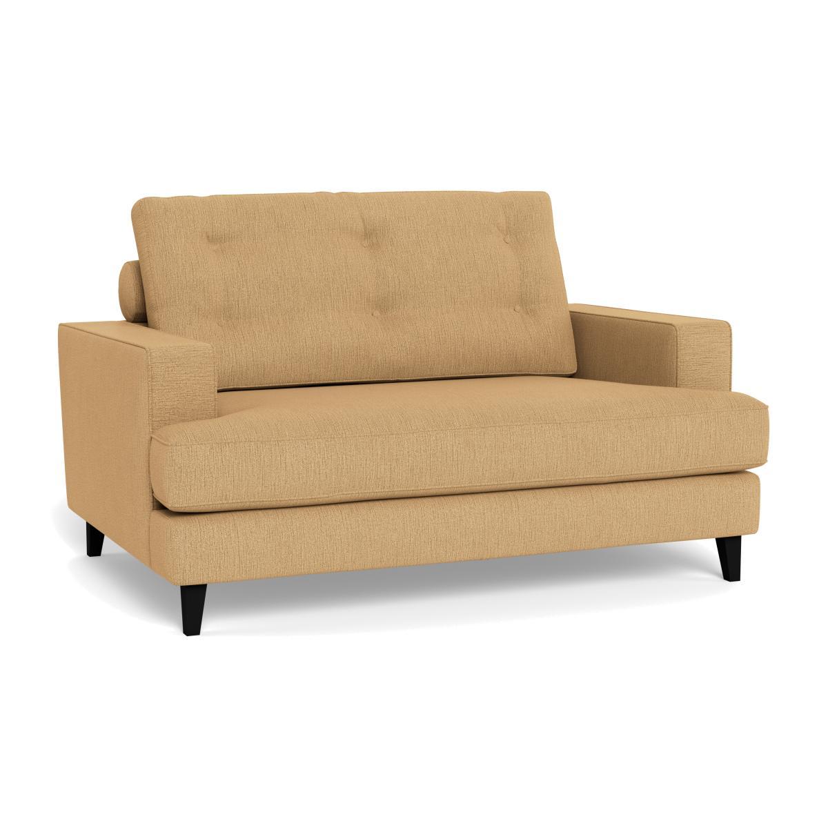 Heal's Mistral Loveseat Smart Linen Mix Sand Natural Feet - Heal's UK Furniture – image 1