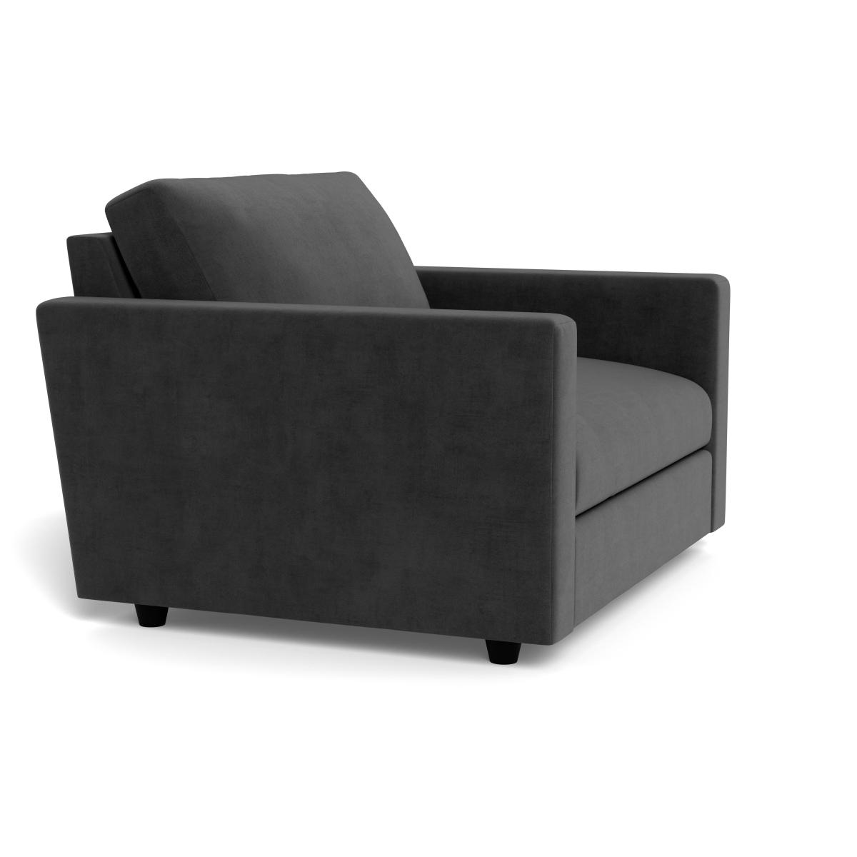 Heal's Nimbus II Loveseat Smart Luxe Velvet Nickel Black Feet – image 3