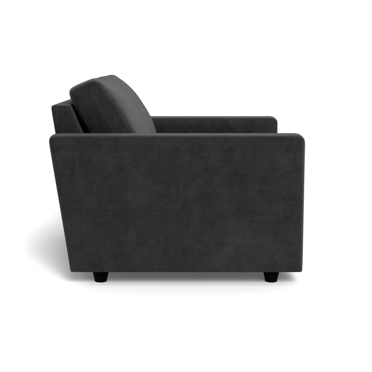 Heal's Nimbus II Loveseat Smart Luxe Velvet Nickel Black Feet – image 4
