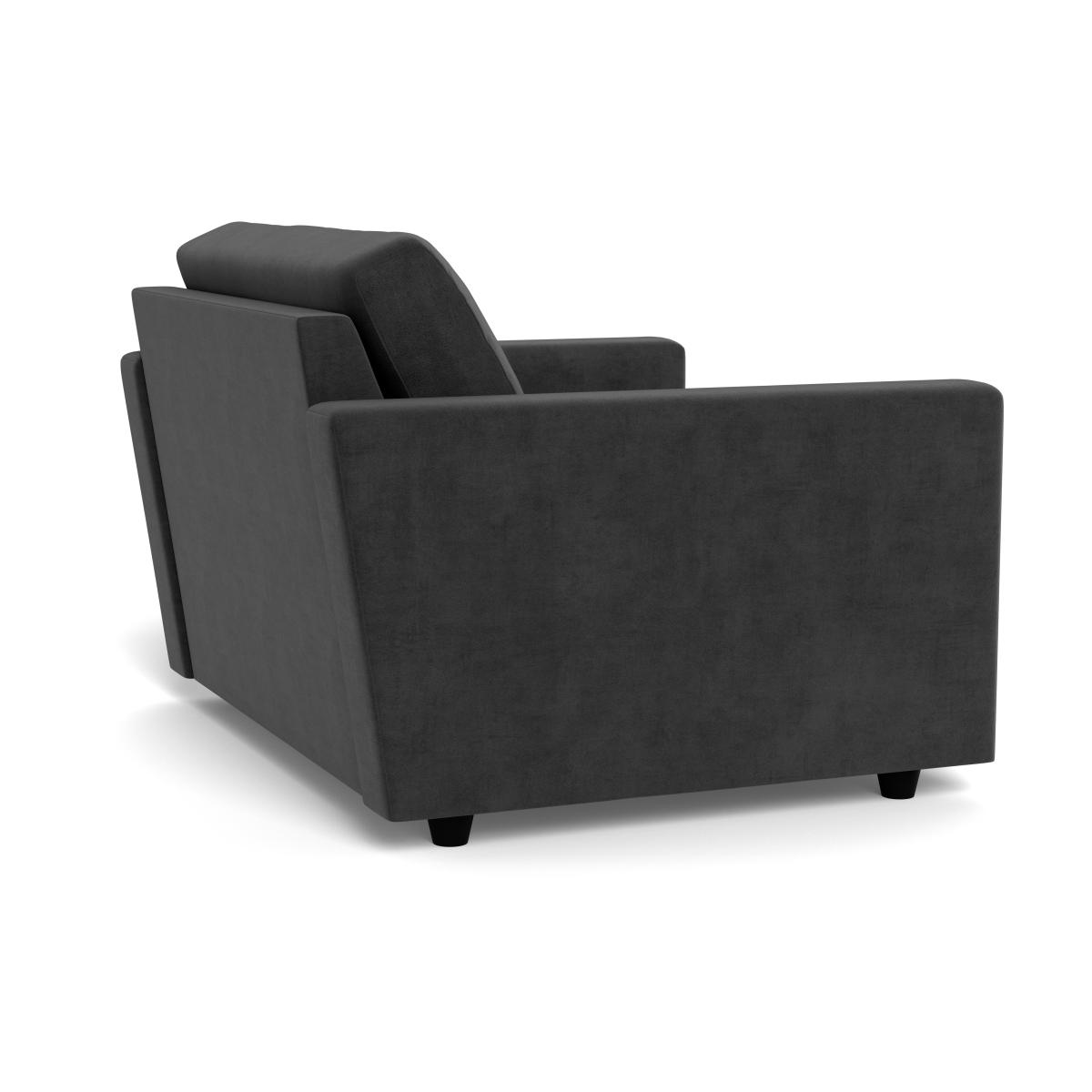 Heal's Nimbus II Loveseat Smart Luxe Velvet Nickel Black Feet – image 5