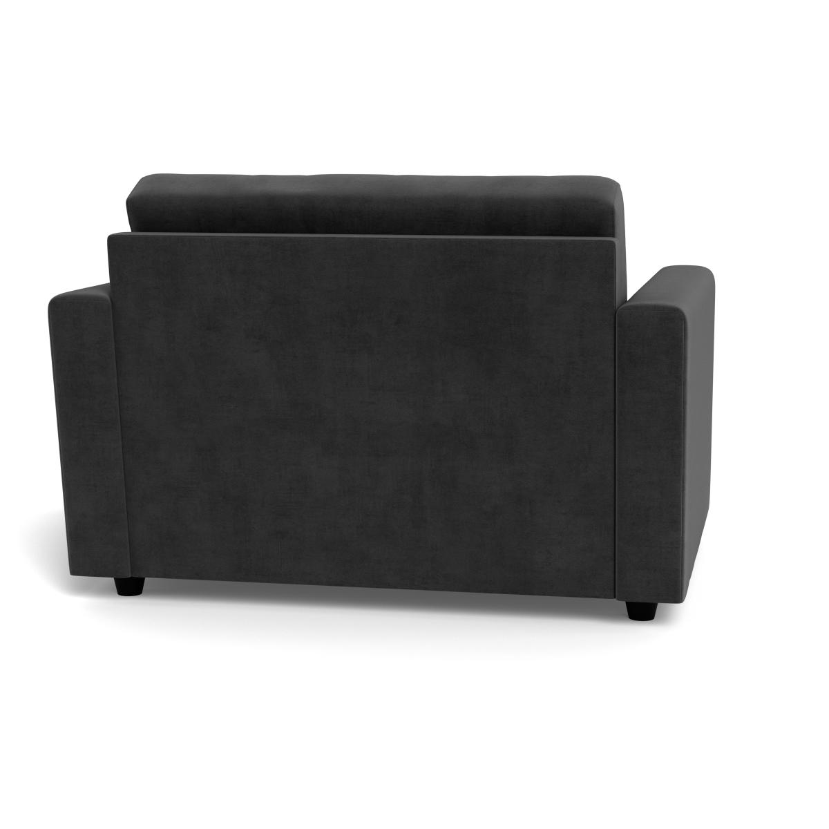 Heal's Nimbus II Loveseat Smart Luxe Velvet Nickel Black Feet – image 6