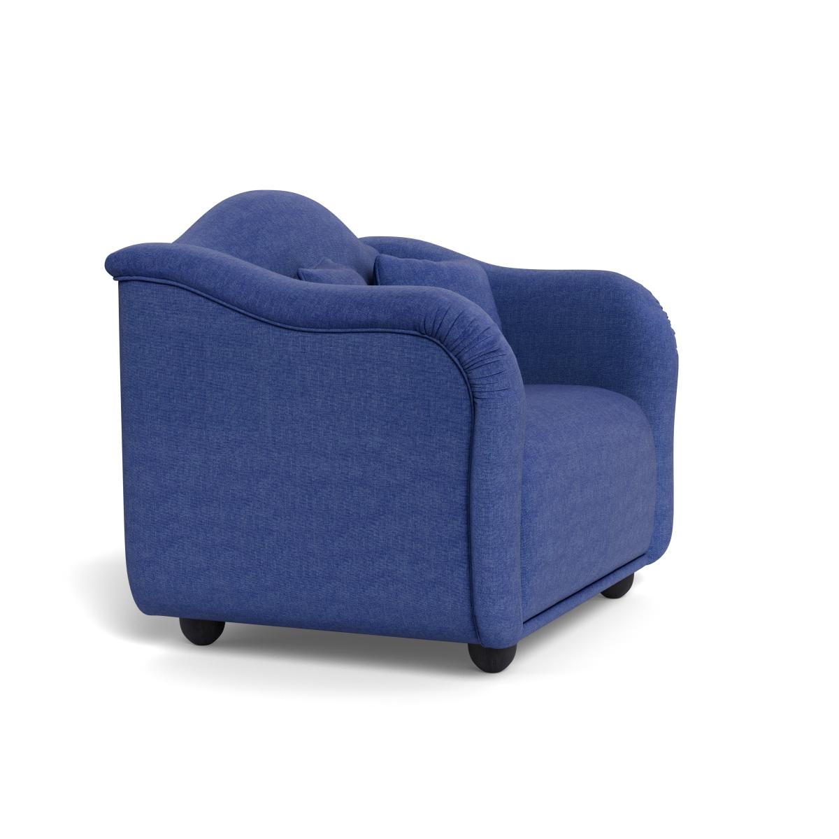 Heal's Tetbury Loveseat Brushed Cotton Cobalt Natural Beech Feet – image 3