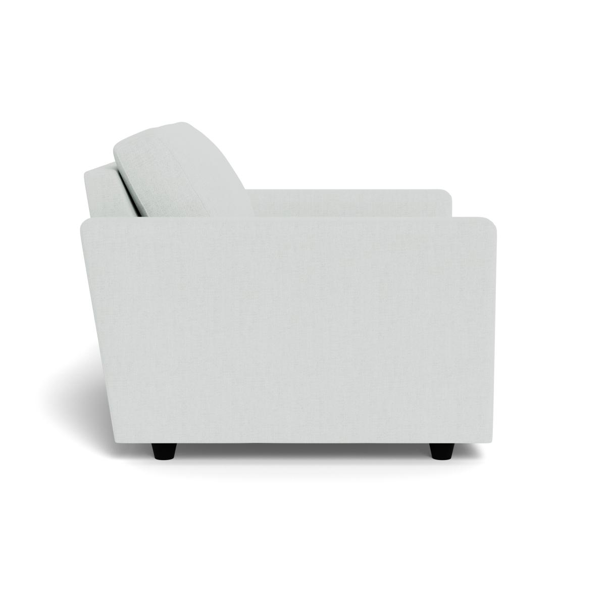 Heal's Nimbus Loveseat Broad Weave Tin Black Feet – image 3