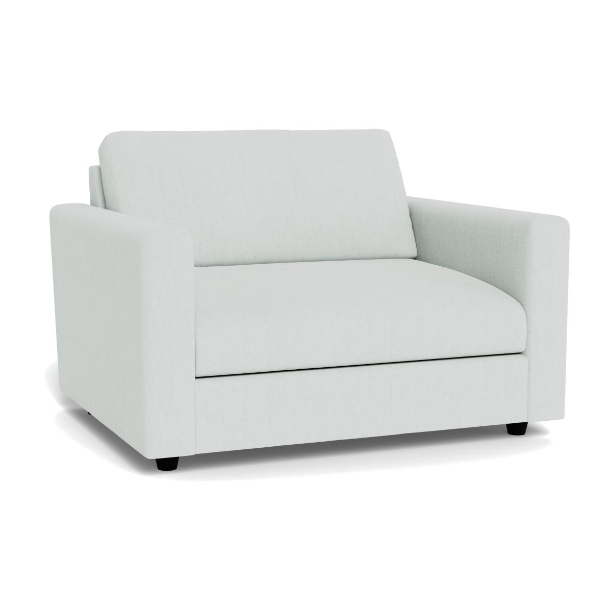 Heal's Nimbus Loveseat Broad Weave Tin Black Feet – image 1