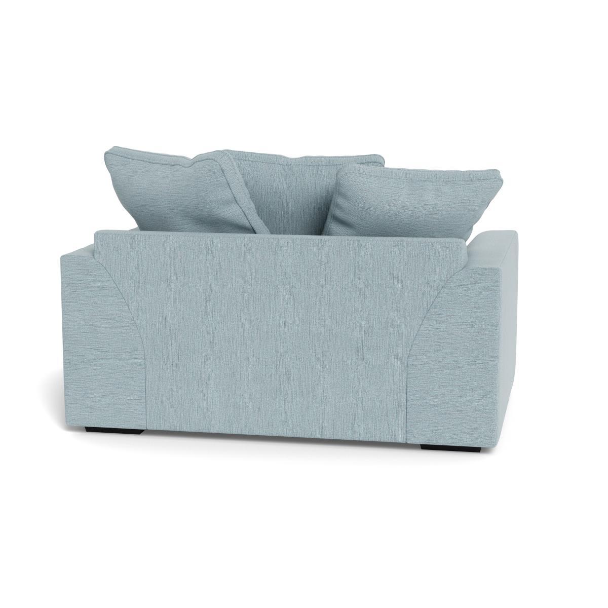 Heal's Cumulus Loveseat Smart Linen Mix Duck Egg Black Feet - Heal's UK Furniture – image 5