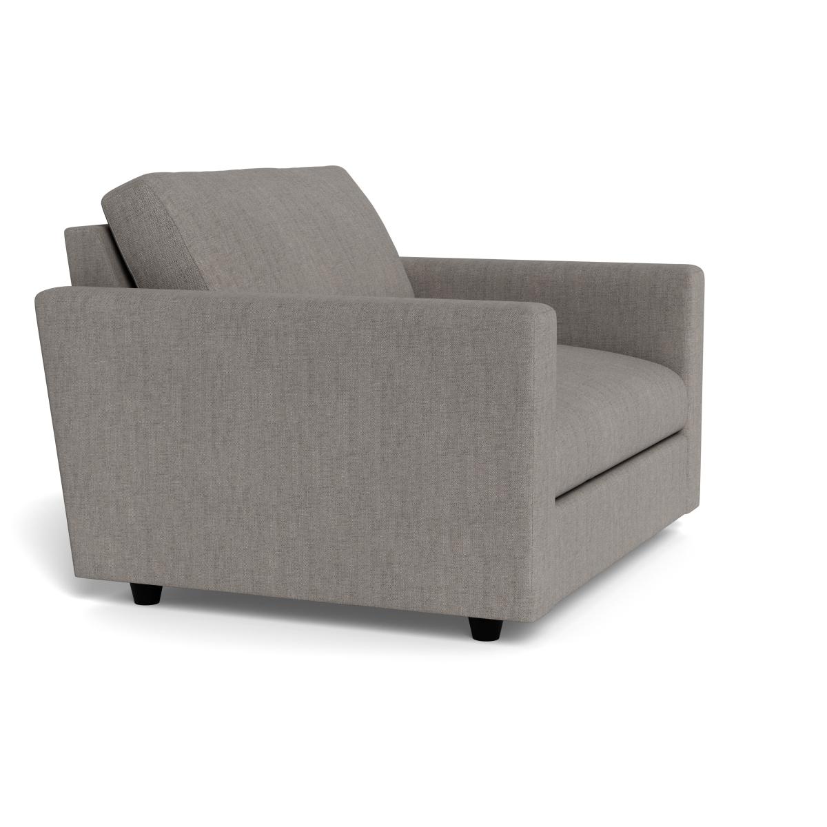 Heal's Nimbus Loveseat Broad Weave Pebble Black Feet – image 2