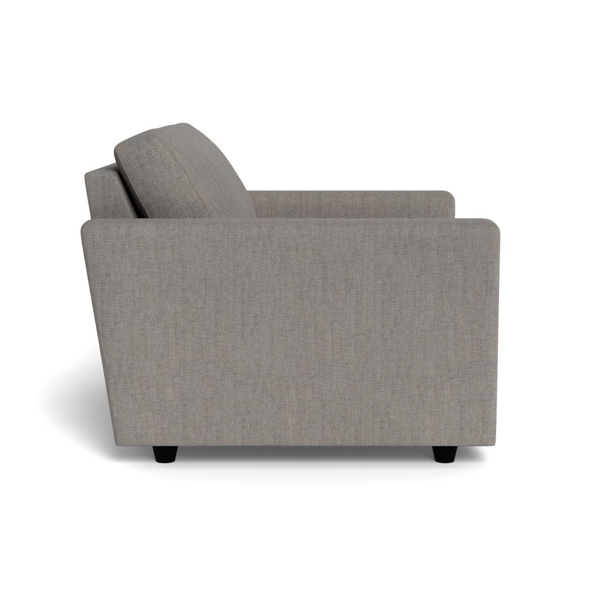 Heal's Nimbus Loveseat Broad Weave Pebble Black Feet – image 3