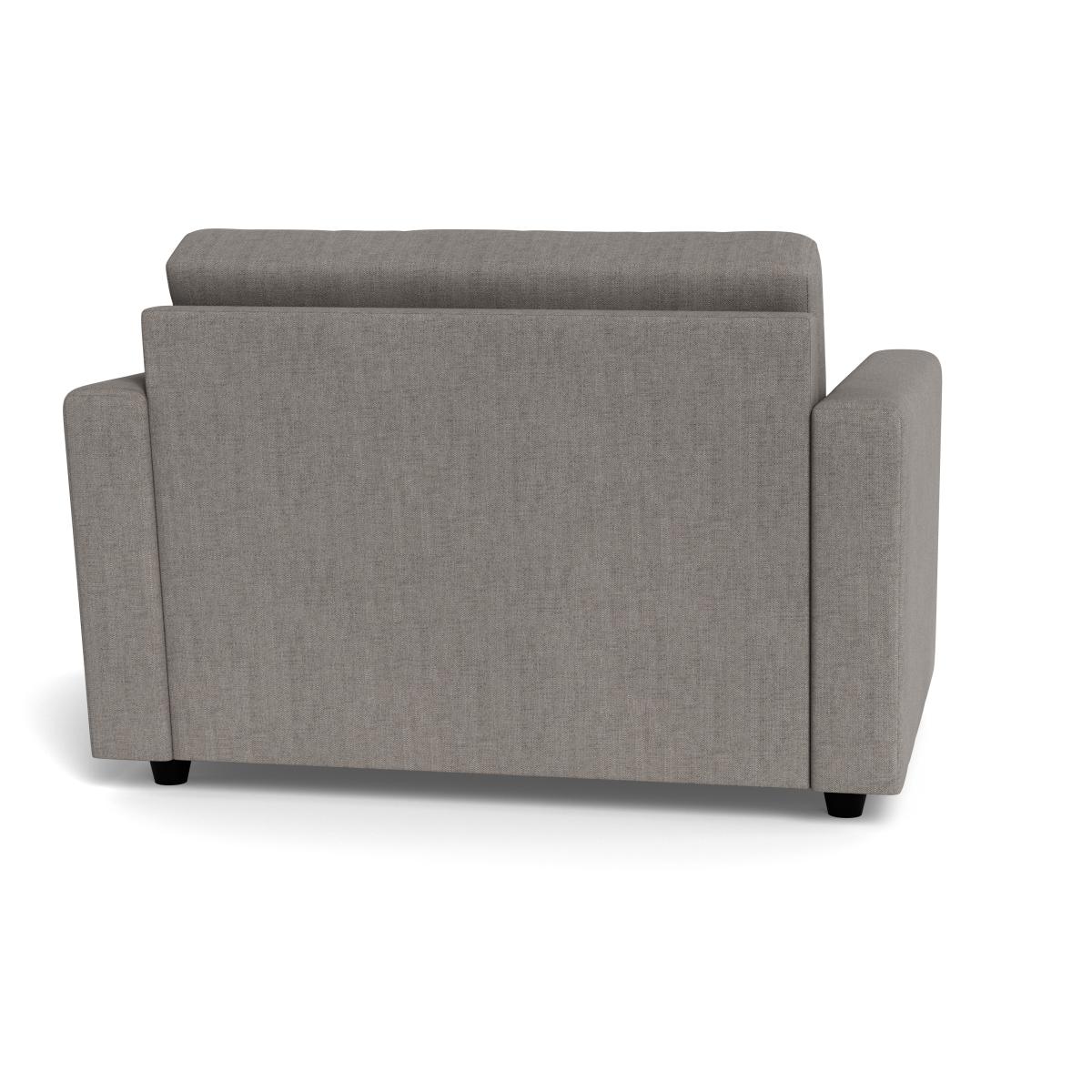 Heal's Nimbus Loveseat Broad Weave Pebble Black Feet – image 5