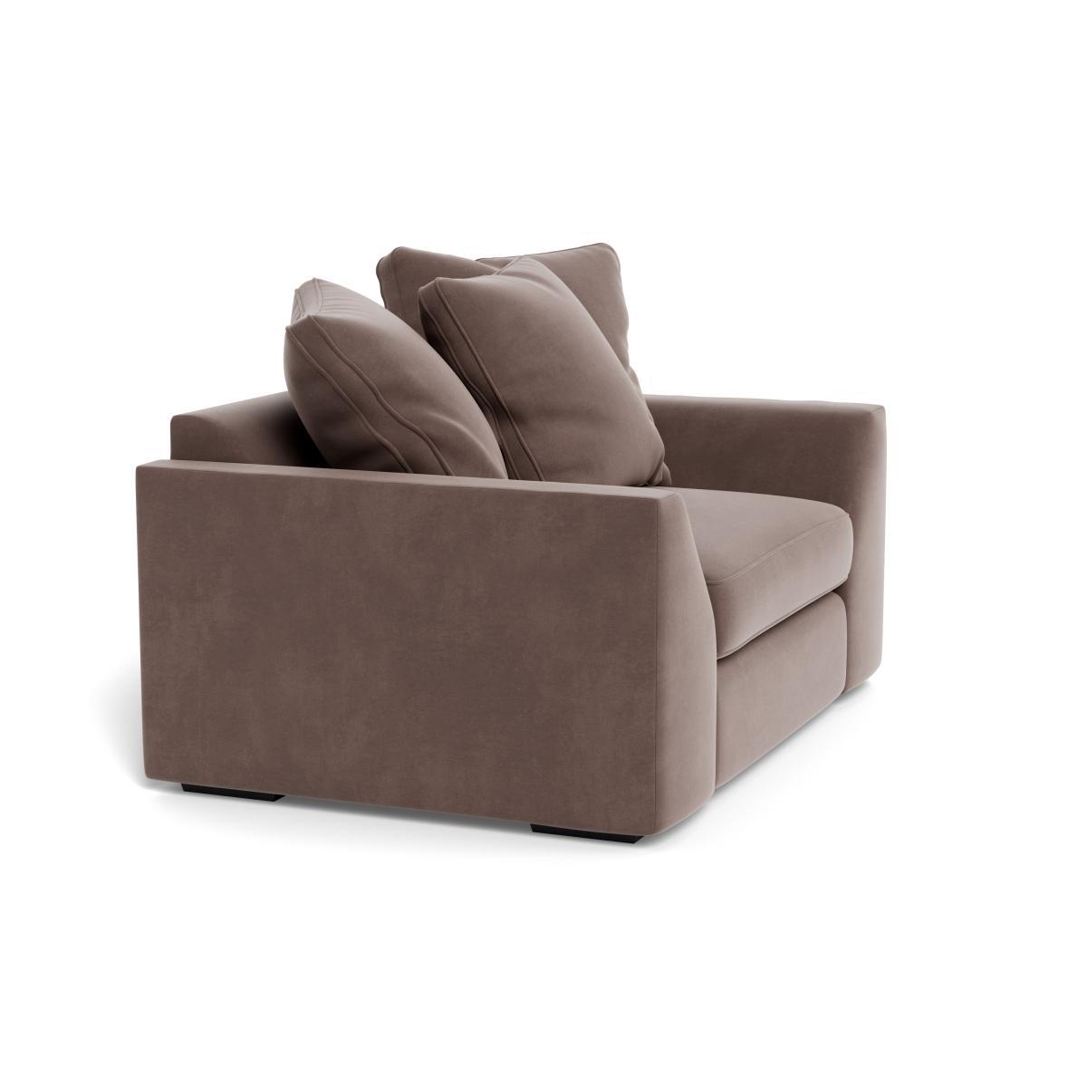 Heal's Cumulus Loveseat Smart Velvet Mouse Black Feet - Heal's UK Furniture – image 2