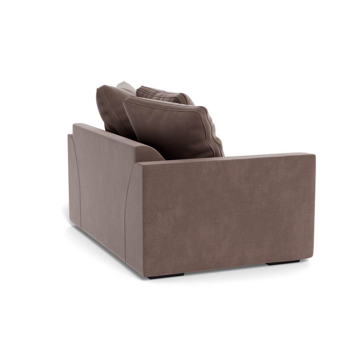 Heal's Cumulus Loveseat Smart Velvet Mouse Black Feet - Heal's UK Furniture – image 4