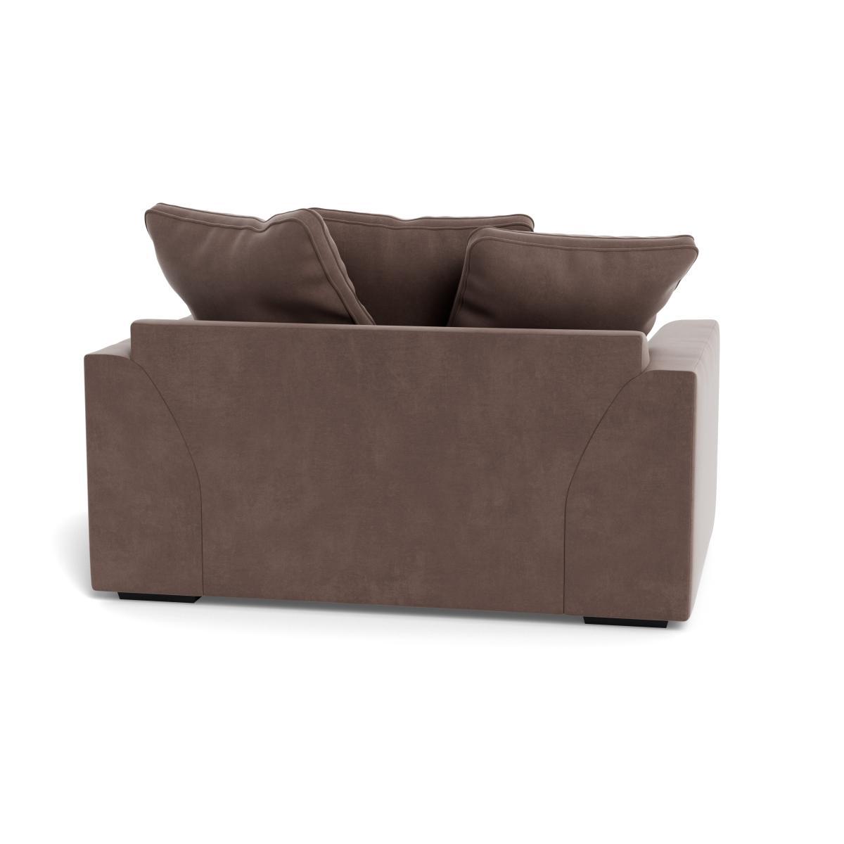 Heal's Cumulus Loveseat Smart Velvet Mouse Black Feet - Heal's UK Furniture – image 5