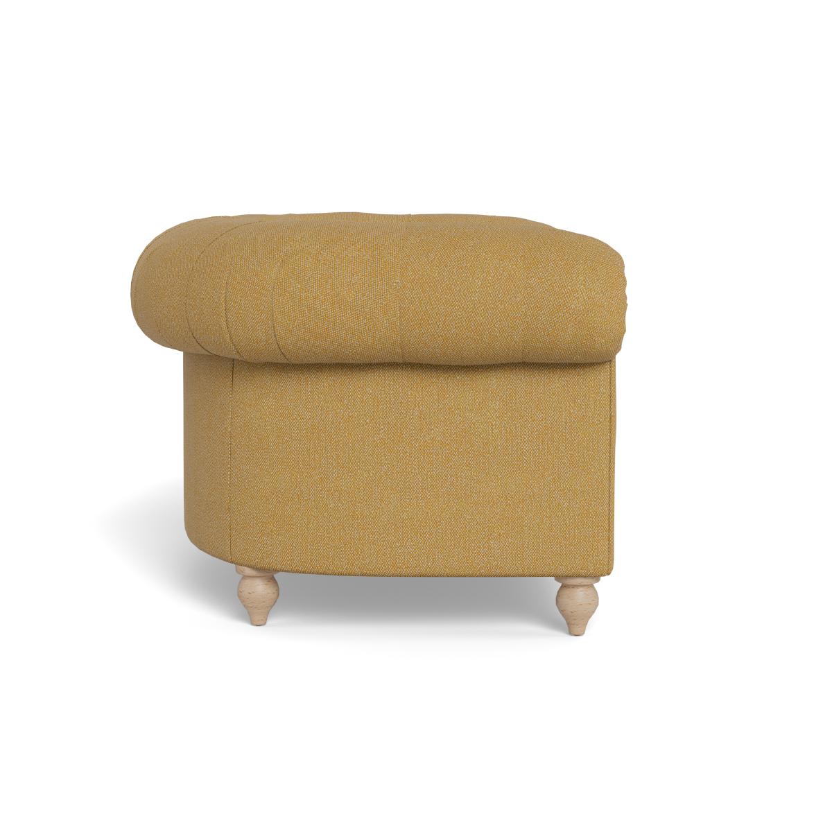 Heal's Fitzrovia Loveseat Boucle Tweed Citrine Black Feet – image 3
