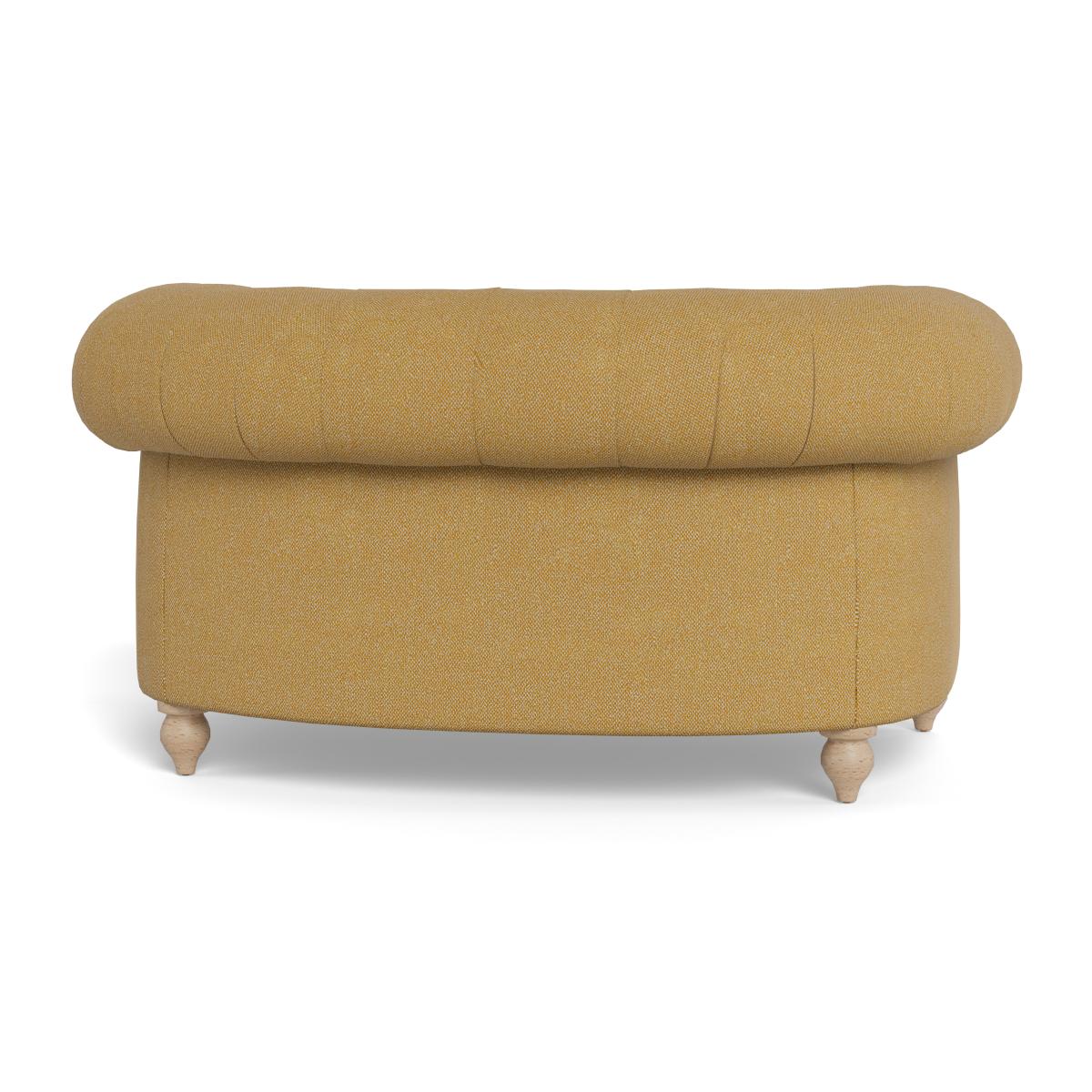 Heal's Fitzrovia Loveseat Boucle Tweed Citrine Black Feet – image 5