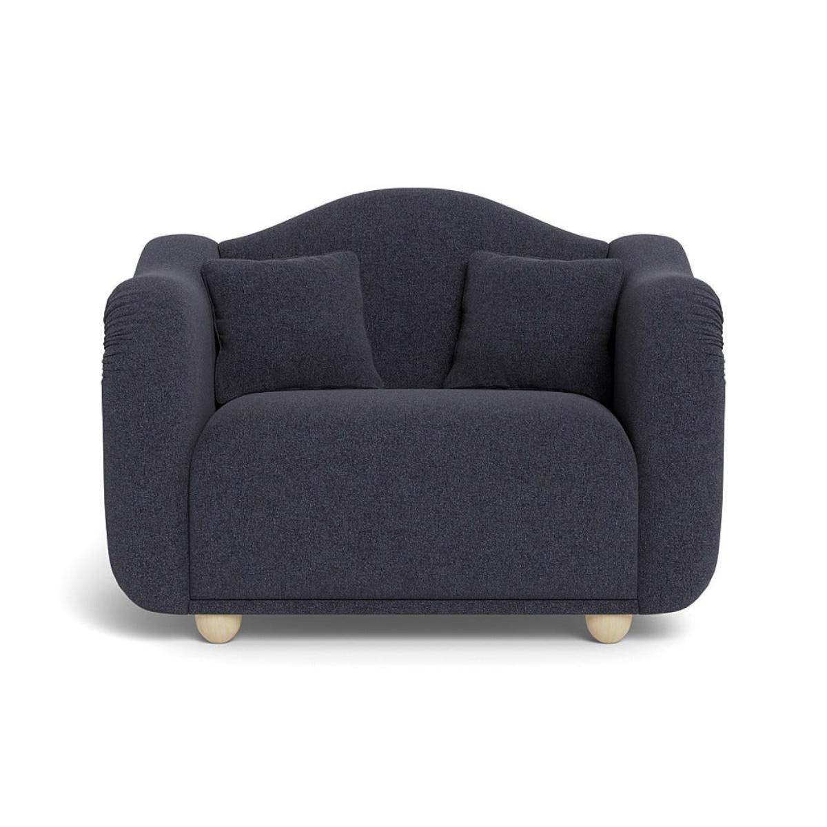Heal's Tetbury Loveseat Texture Soot Natural Beech Feet – image 2