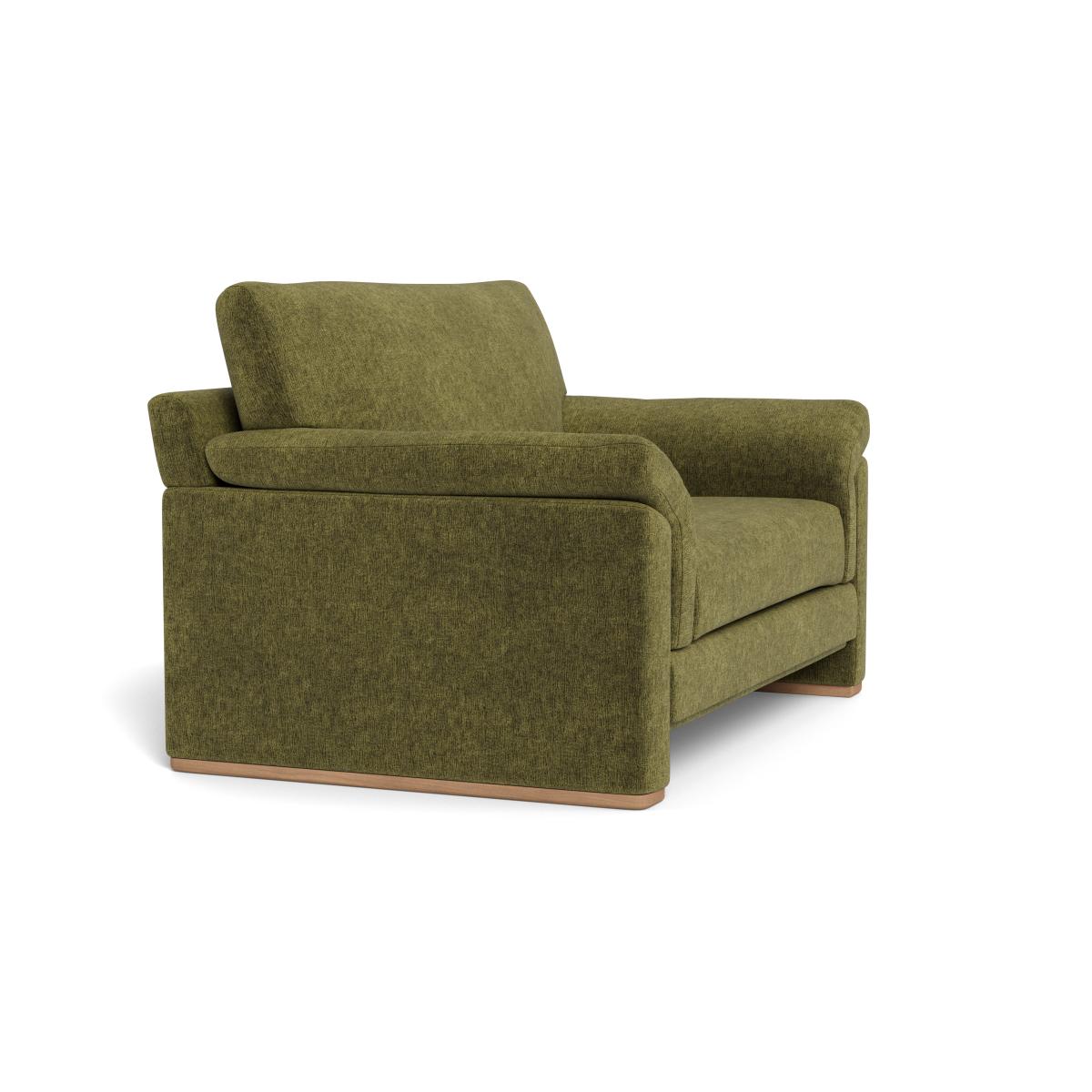 Heal's Paris II Loveseat Boucle Velvet Wilder Walnut Stained Feet – image 2