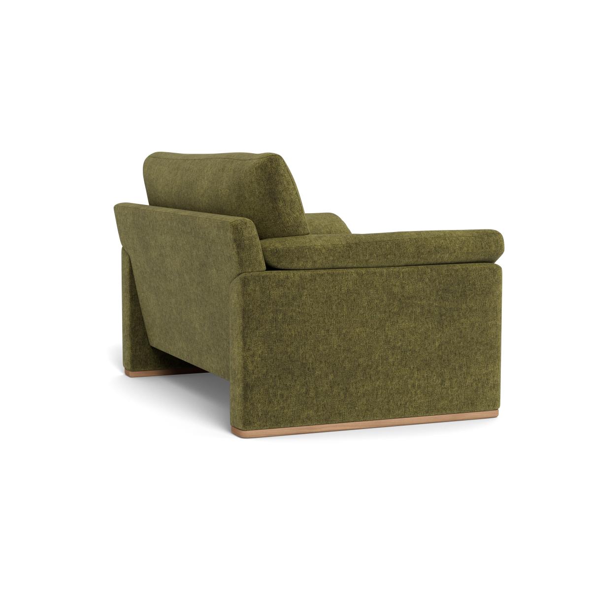 Heal's Paris II Loveseat Boucle Velvet Wilder Walnut Stained Feet – image 4