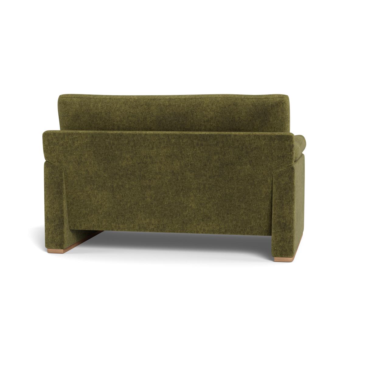 Heal's Paris II Loveseat Boucle Velvet Wilder Walnut Stained Feet – image 5