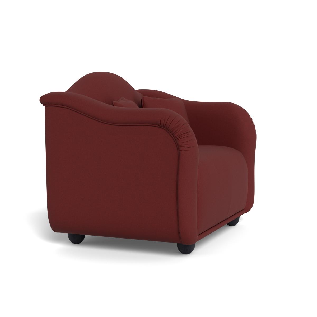 Heal's Tetbury Loveseat Capelo Linen-Cotton Etruscan Red Black Feet – image 3
