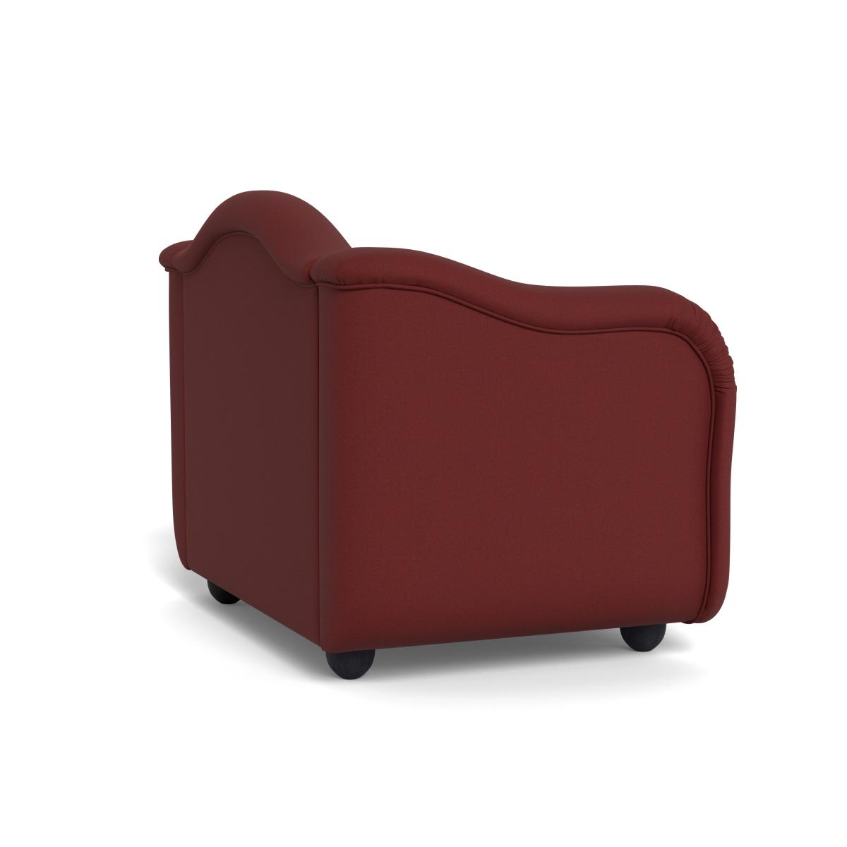 Heal's Tetbury Loveseat Capelo Linen-Cotton Etruscan Red Black Feet – image 5