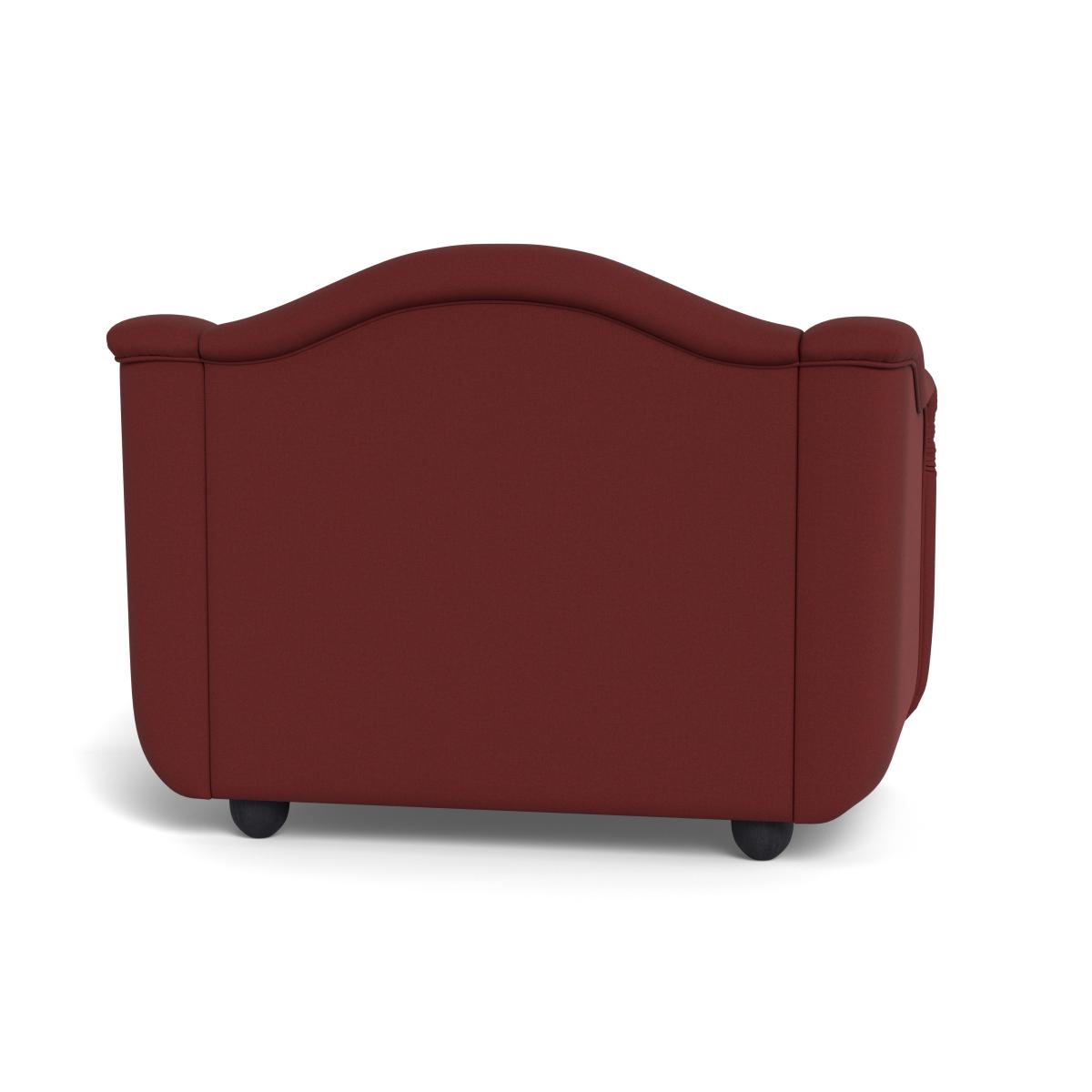 Heal's Tetbury Loveseat Capelo Linen-Cotton Etruscan Red Black Feet – image 6