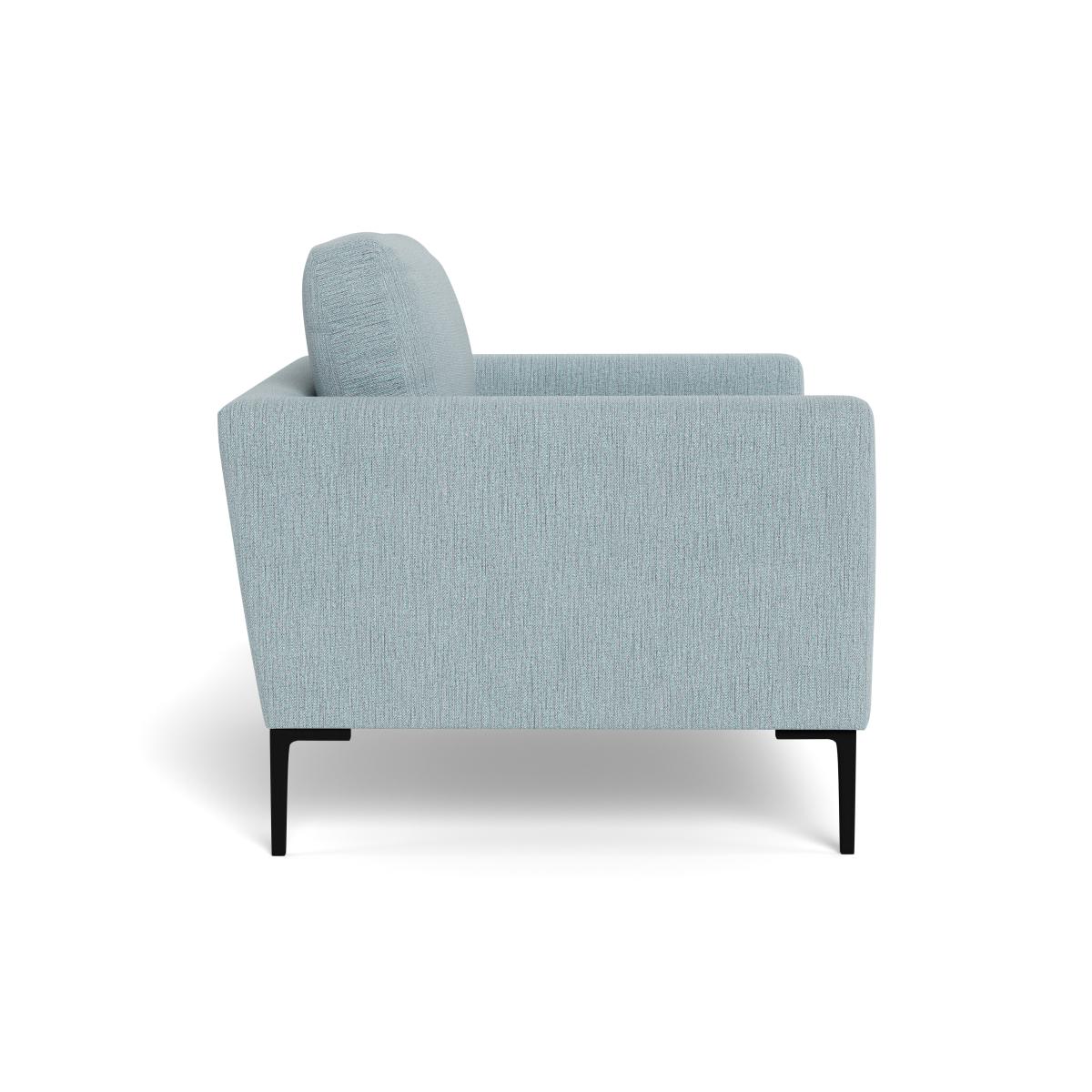 Heal's Eton Loveseat Smart Linen Mix Duck Egg Black Feet – image 4