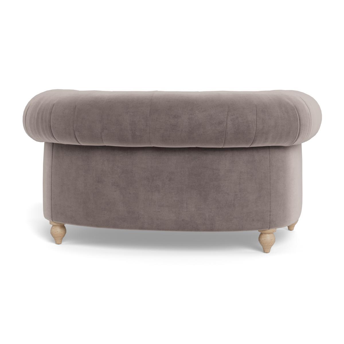 Heal's Fitzrovia Loveseat Smart Luxe Velvet Mushroom Black Feet - Heal's UK Furniture – image 5