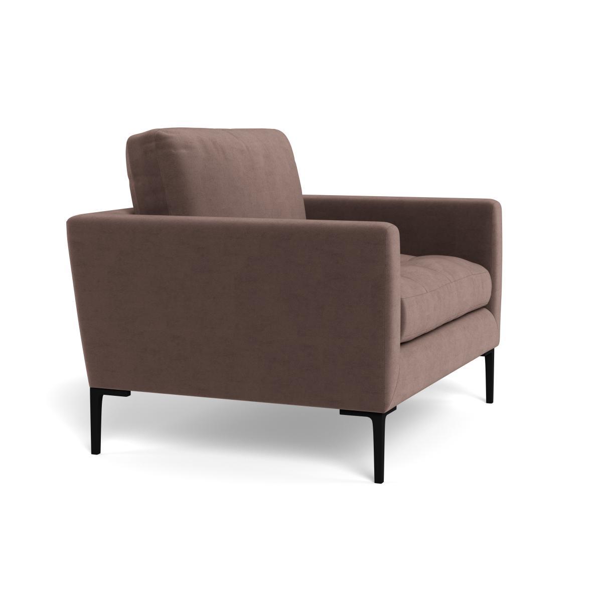 Heal's Eton Loveseat Velvet Mink Black Feet - Heal's UK Furniture – image 2