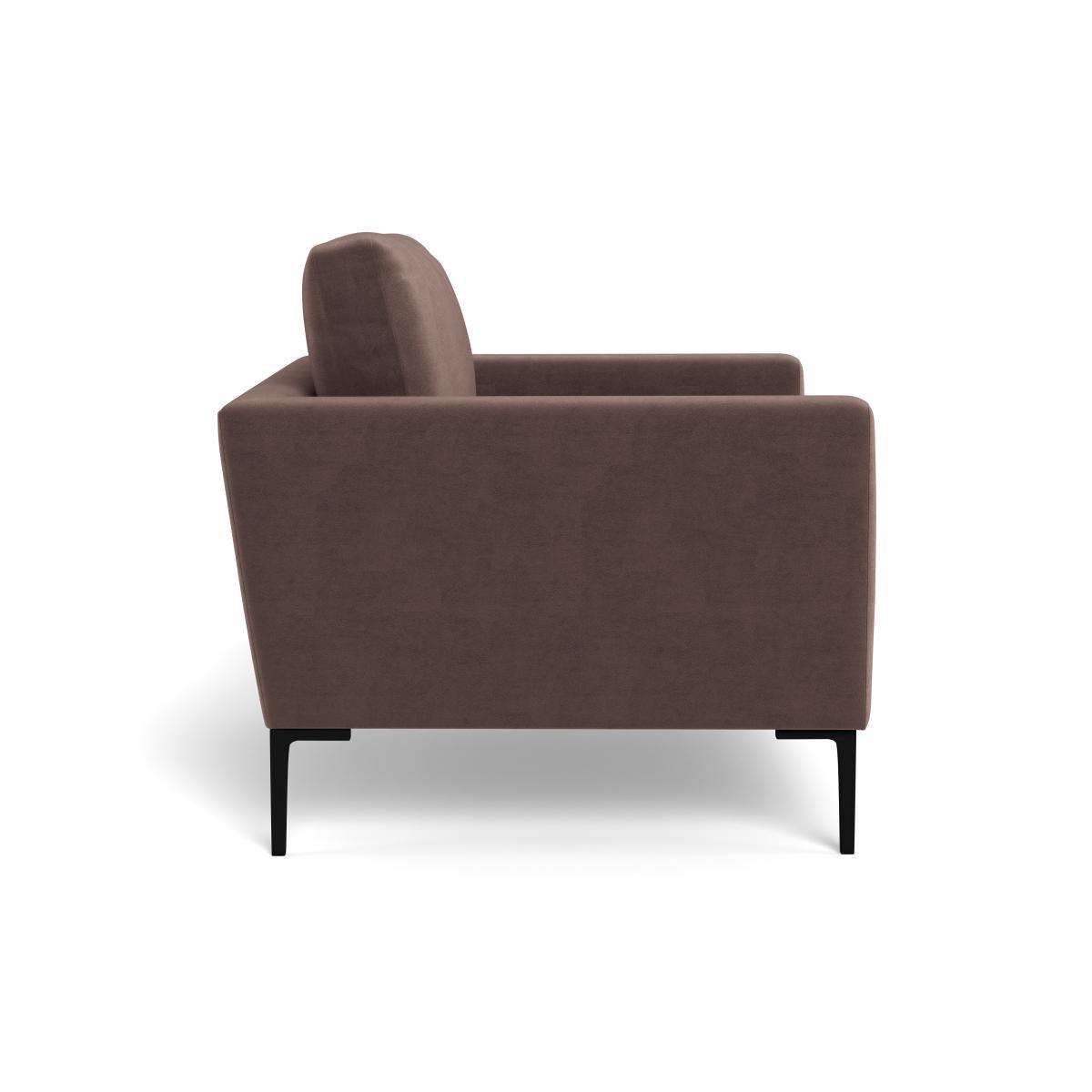 Heal's Eton Loveseat Velvet Mink Black Feet - Heal's UK Furniture – image 3