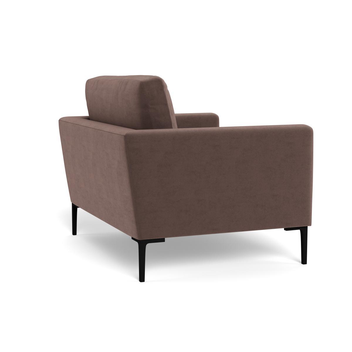 Heal's Eton Loveseat Velvet Mink Black Feet - Heal's UK Furniture – image 4