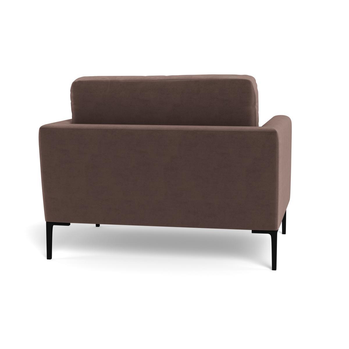 Heal's Eton Loveseat Velvet Mink Black Feet - Heal's UK Furniture – image 5