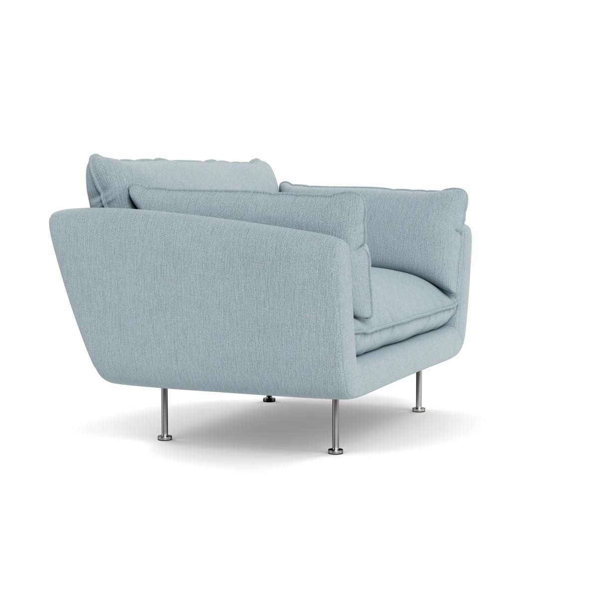 Heal's Allora Loveseat Smart Linen Mix Duck Egg Black Feet – image 3