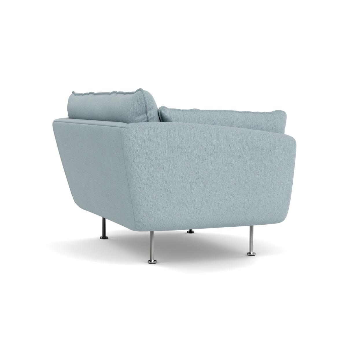 Heal's Allora Loveseat Smart Linen Mix Duck Egg Black Feet – image 5