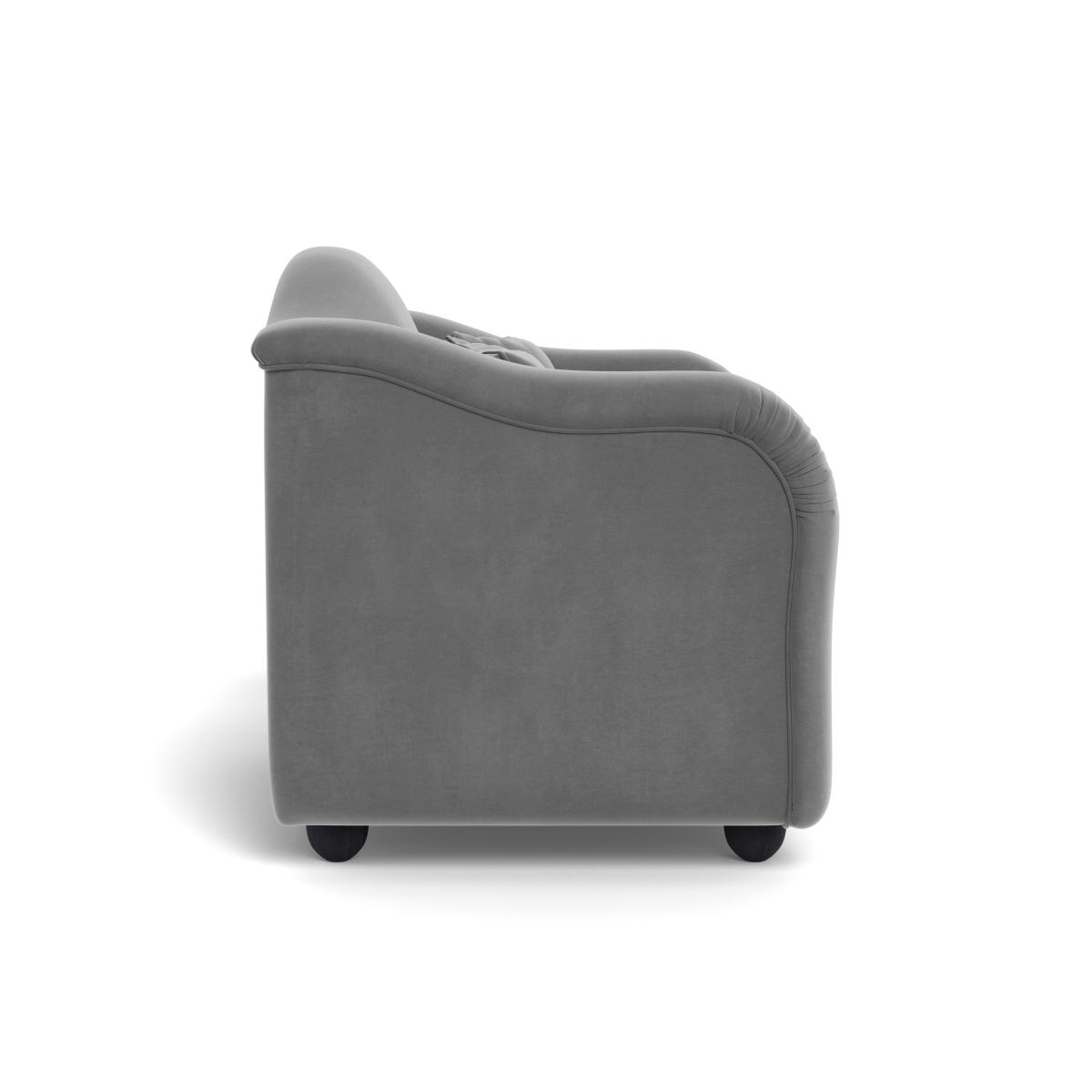Heal's Tetbury Loveseat Smart Velvet Mercury Natural Beech Feet – image 4