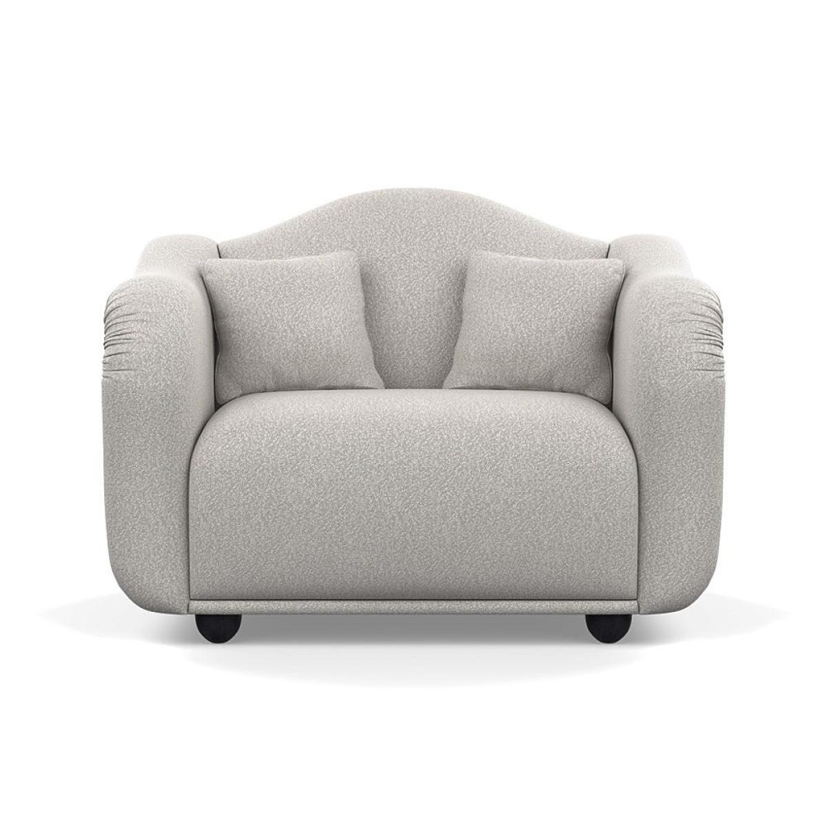 Heal's Tetbury Loveseat Chunky Boucle Ecru Black Beech Feet – image 2
