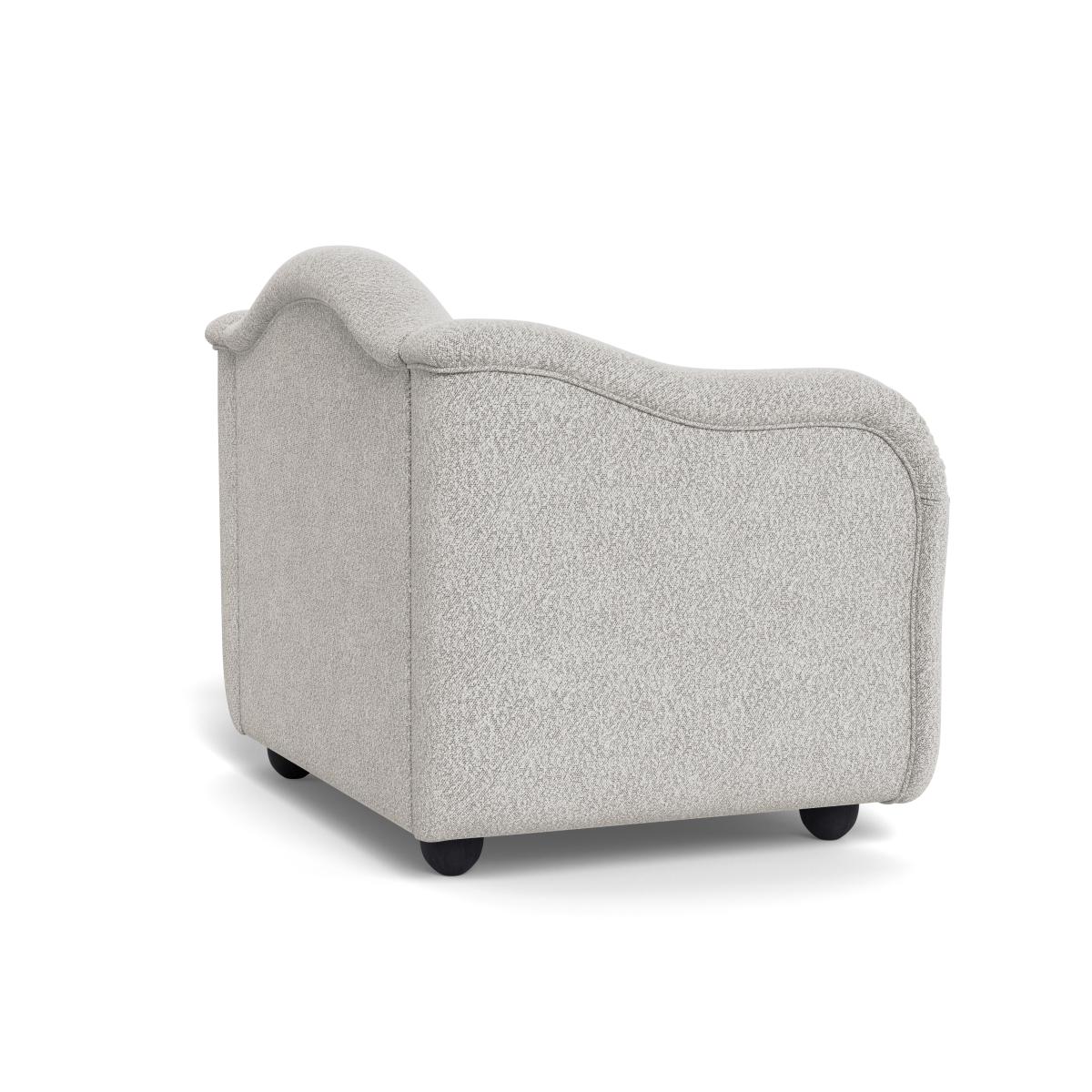Heal's Tetbury Loveseat Chunky Boucle Ecru Black Beech Feet – image 5