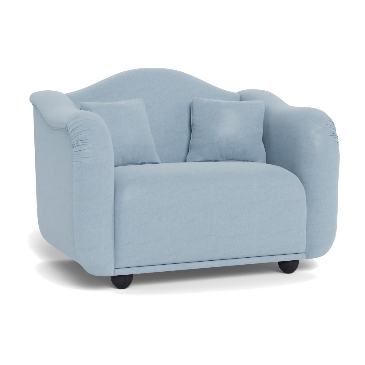 Heal's Tetbury Loveseat Capleo Linen-Cotton Sea Shanty Natural Beech Feet – image 1