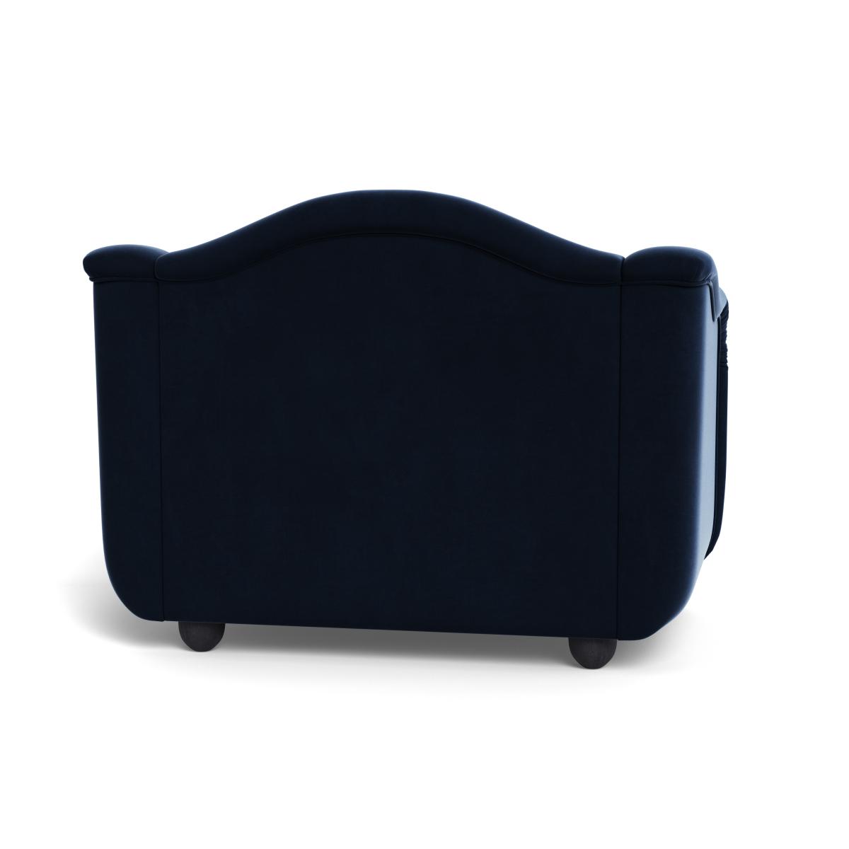 Heal's Tetbury Loveseat Smart Velvet Dusk Natural Beech Feet – image 6