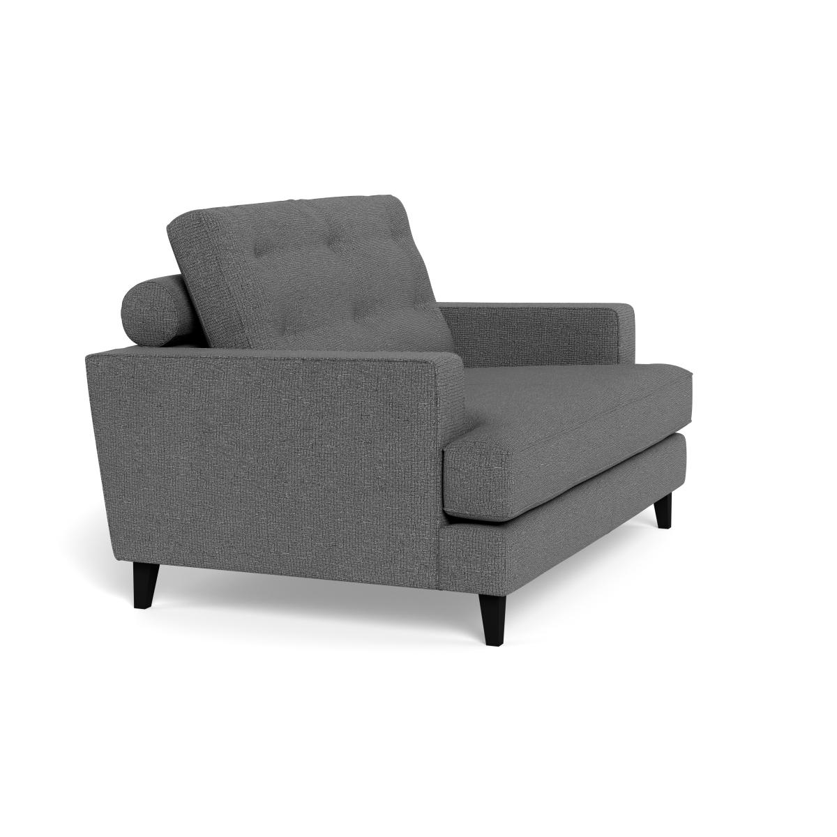 Heal's Mistral Loveseat Tejo Recycled Noir Black Feet – image 3