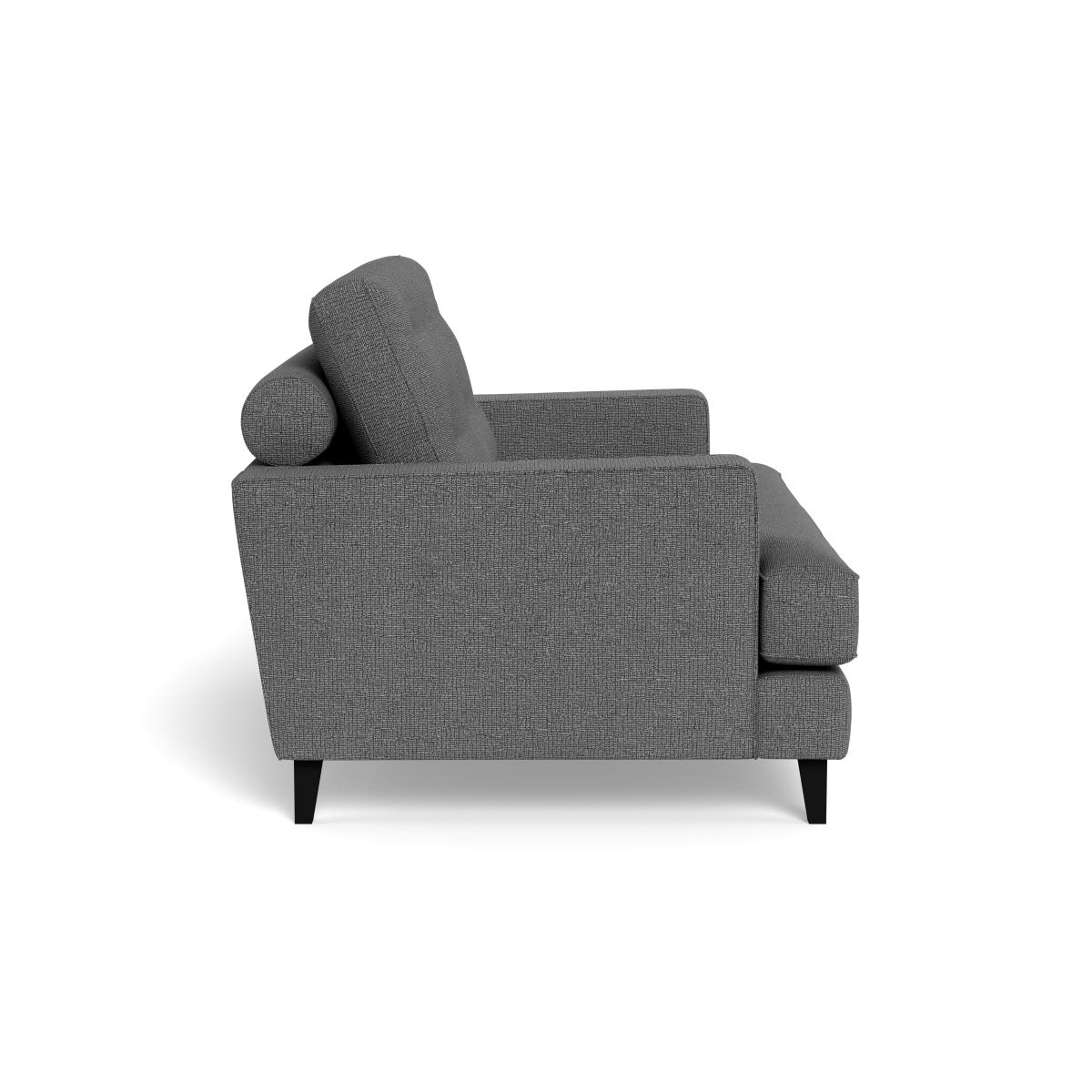 Heal's Mistral Loveseat Tejo Recycled Noir Black Feet – image 4