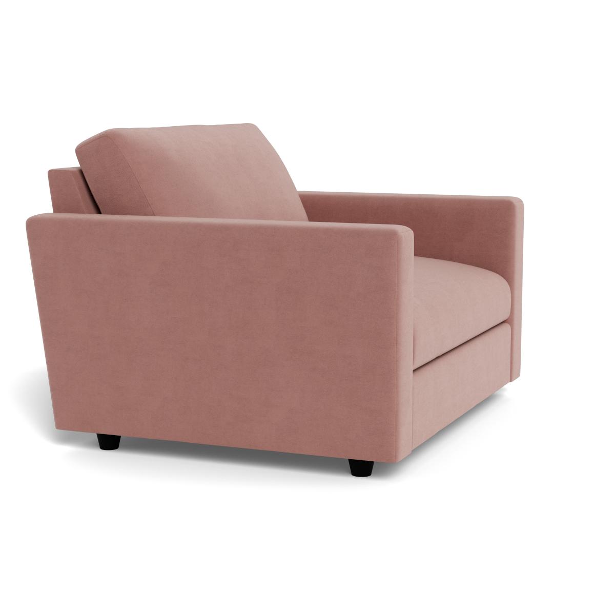 Heal's Nimbus II Loveseat Smart Luxe Velvet Dusky Pink Black Feet – image 3