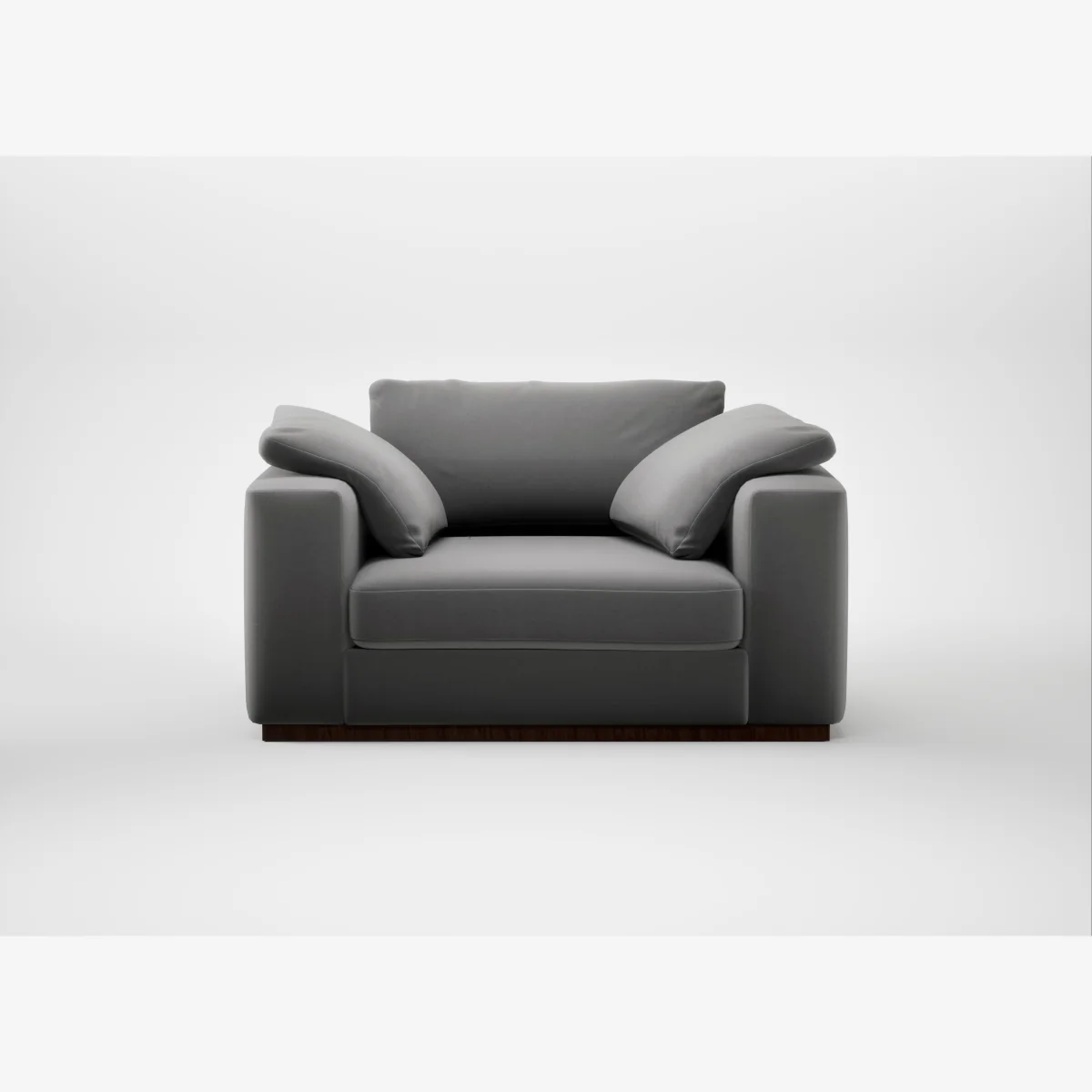 Heal's Trento Loveseat Smart Velvet Mercury – image 1