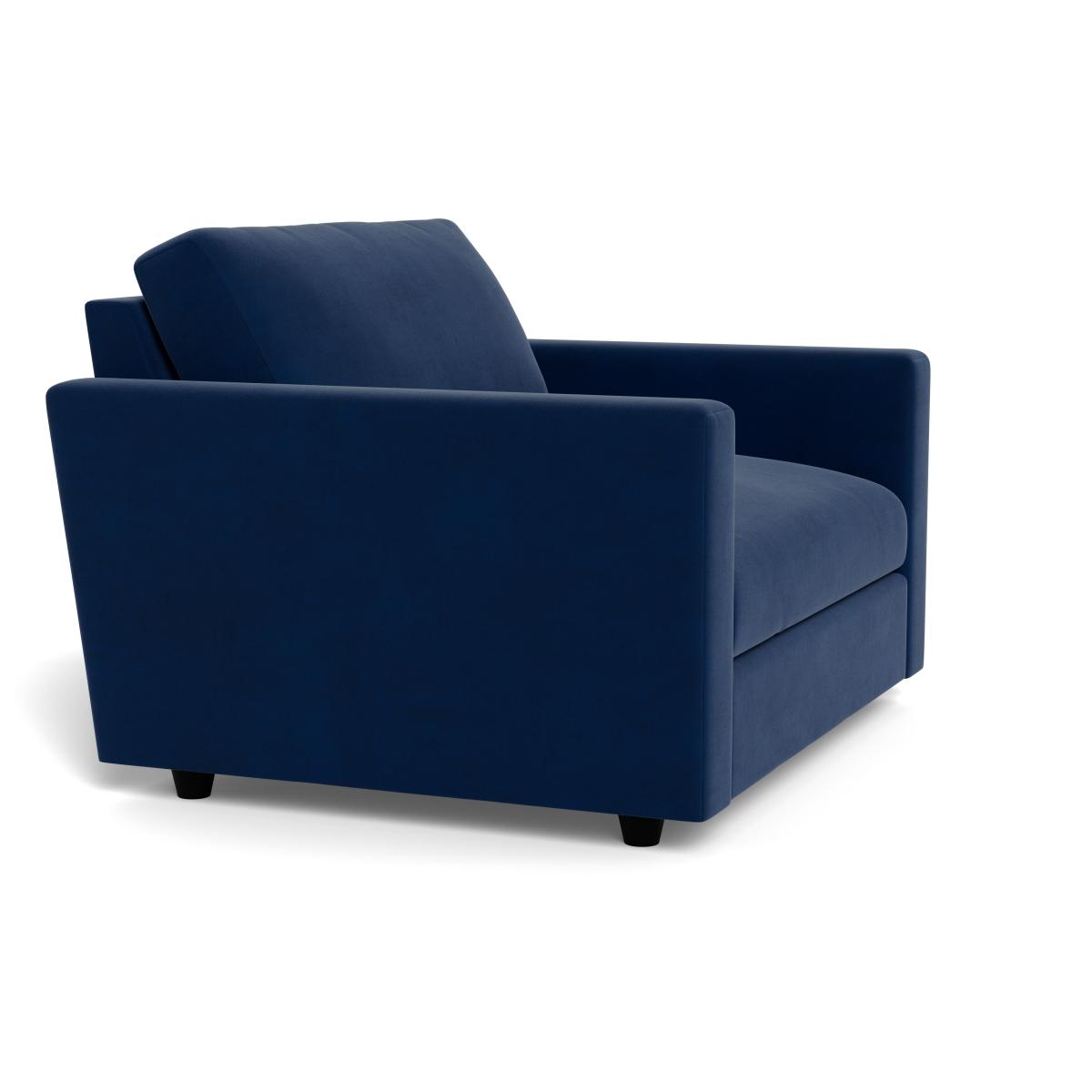 Heal's Nimbus Loveseat Velvet Midnight Black Feet – image 3