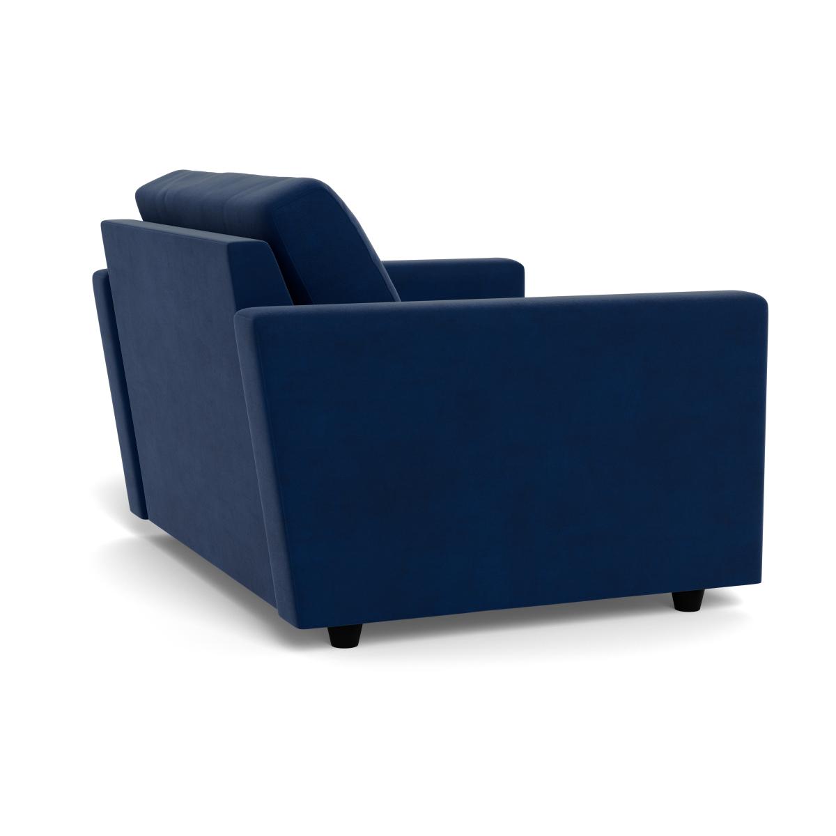 Heal's Nimbus Loveseat Velvet Midnight Black Feet – image 5