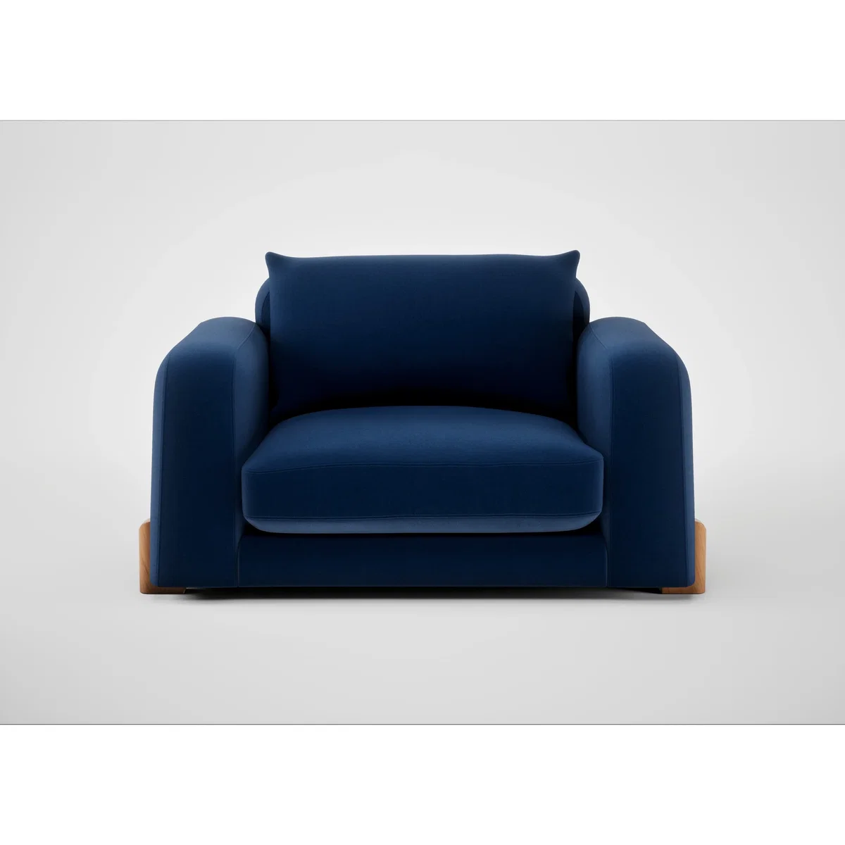 Heal's Nuvola Loveseat Cotton Velvet Russet Black Feet – image 3