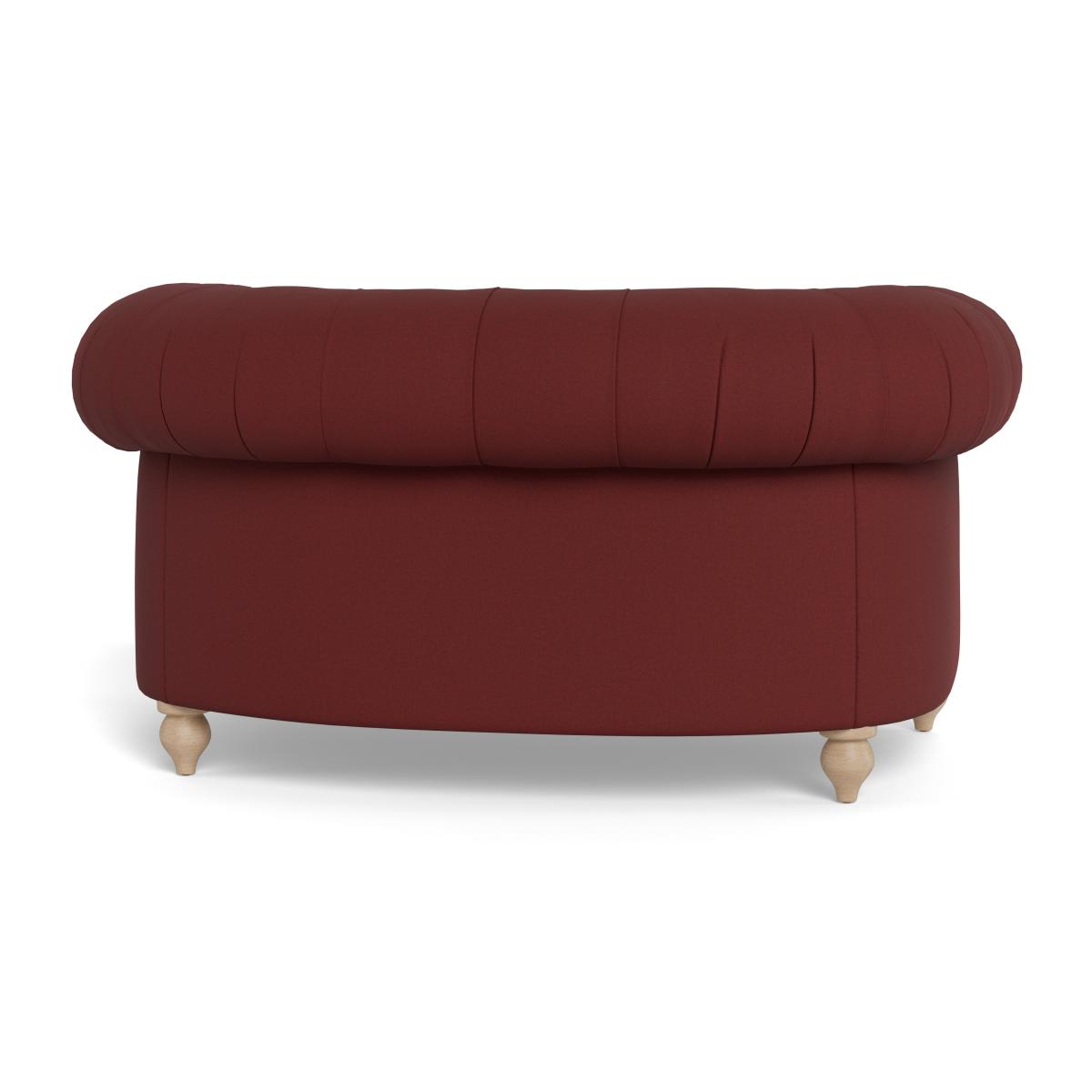 Heal's Fitzrovia Loveseat Capelo Linen-Cotton Etruscan Red Stained Feet – image 6