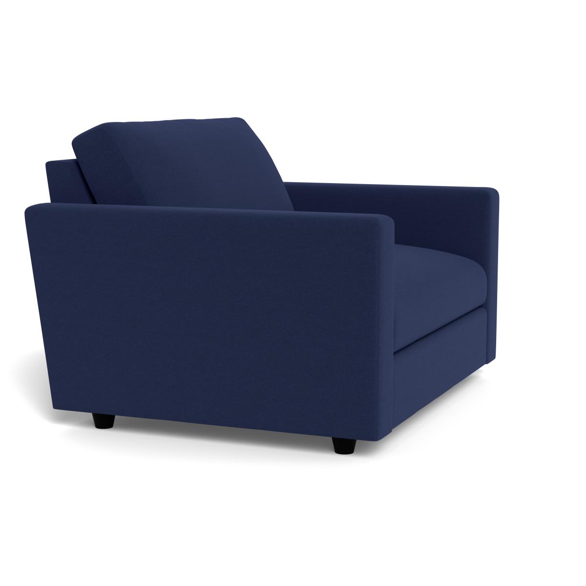 Heal's Nimbus Loveseat Melton Wool New Navy Black Feet – image 2