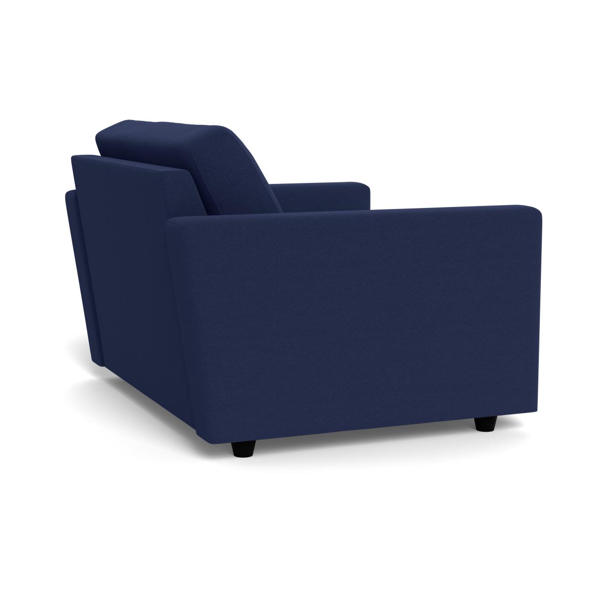 Heal's Nimbus Loveseat Melton Wool New Navy Black Feet – image 4
