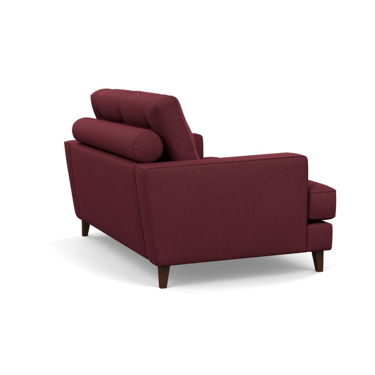 Heal's Mistral Loveseat Smart Linen Mix Maroon Black Feet - Heal's UK Furniture – image 5