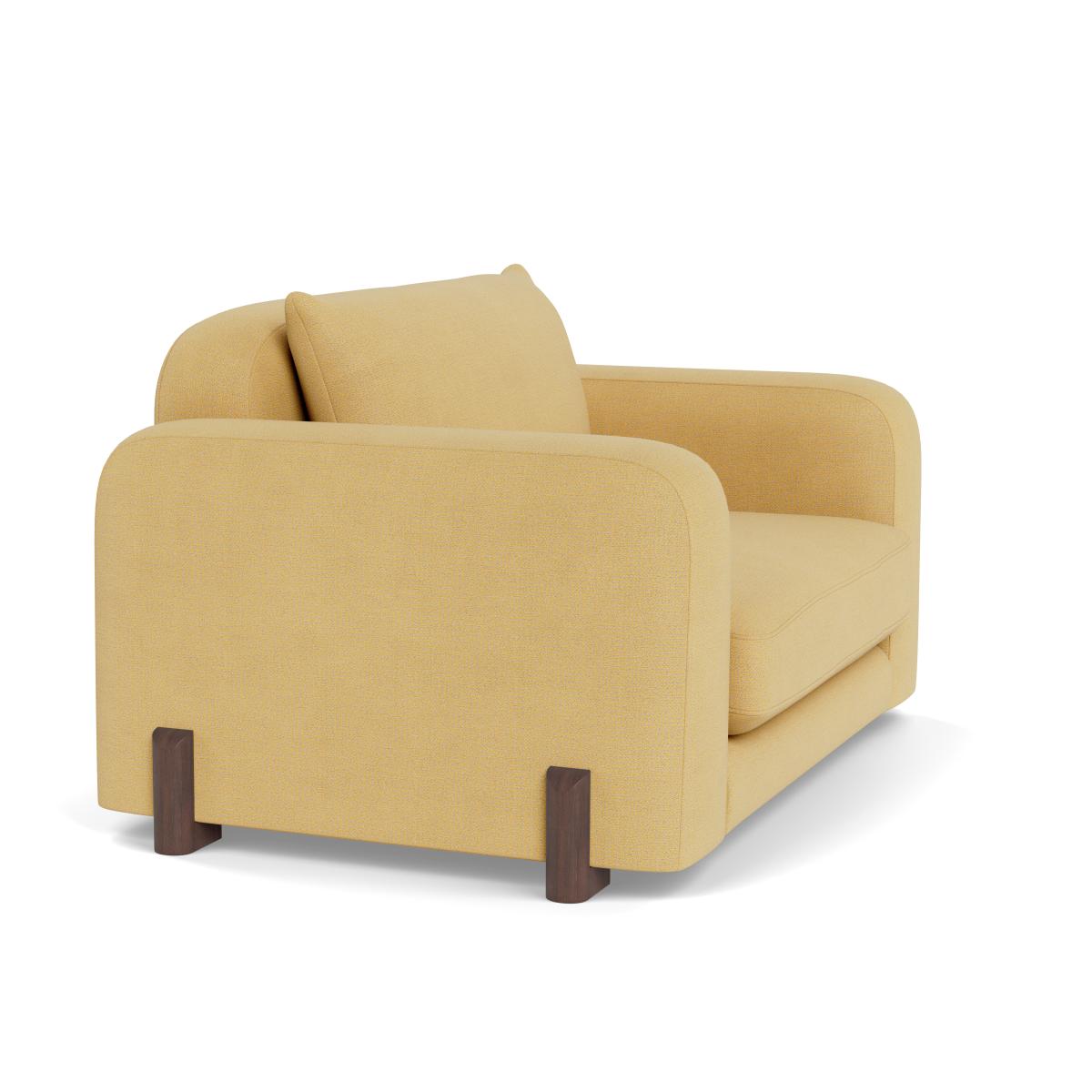 Heal's Nuvola Loveseat Tejo Recycled Ochre Walnut Stained Feet – image 2