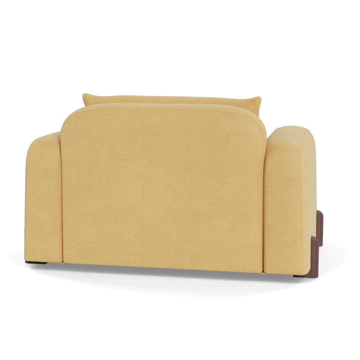 Heal's Nuvola Loveseat Tejo Recycled Ochre Walnut Stained Feet – image 5
